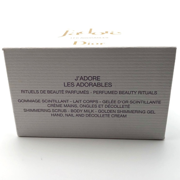 Dior JADORE Les Adorables Body Milk Cream Scrub Gel 4 Piece Set NEW BOX - Picture 5 of 8